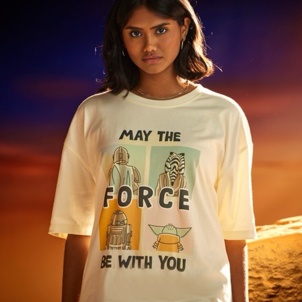 Disney Star Wars May the Force be with You Short Sleeve Tee Shirt SZ L